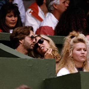 Eric Clapton Singer sitting in crowed