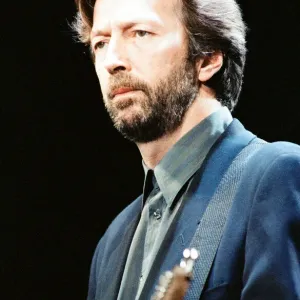 Eric Clapton on stage at the Brighton Centre, Brighton, 1st February 1992