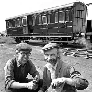 Eric Maxwell (left) and Peter Weightman members of Tanfield Lea Railway Museum with