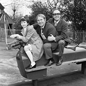 Eric Morecambe and Ernie Wise, with Susan Andrews, young girl aged 11 years