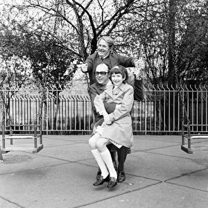Eric Morecambe and Ernie Wise, with Susan Andrews, young girl aged 11 years