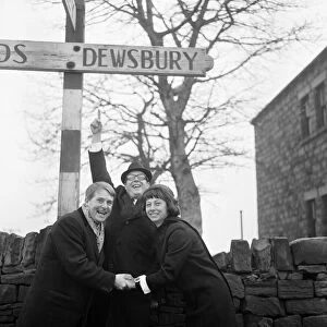 Eric Morecambe and Ernie Wise & wife Doreen, take a sentimental journey to the town of