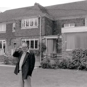 Eric Morecombe outside his home Comedian Eric Morecombe Sunday People series Eric Morecombe outside his home Comedian Eric Morecombe Sunday People series