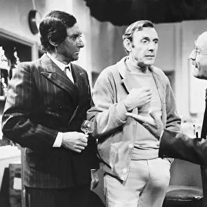 Eric Sykes Comedian with Spike Milligan Comedian & Warren Mitchell Comedian Actor in a tv