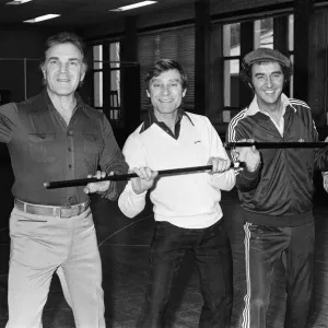 Rehearsals for Lennie and Jerry's BBC1 Christmas Special Print 1979 Rehearsals for Lennie and Jerry's BBC1 Christmas Special Print 1979