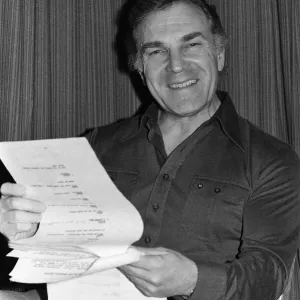 Ernest Maxin at rehearsals for Lennie and Jerrys BBC1 Christmas Special