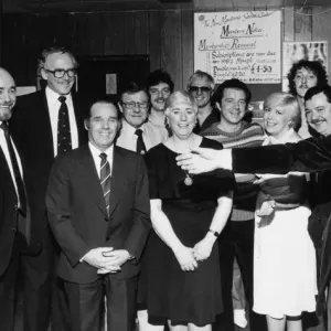 Ernie Mack (Right) at the Montrose Club, 8th January 1983 Print Ernie Mack (Right) at the Montrose Club, 8th January 1983 Print