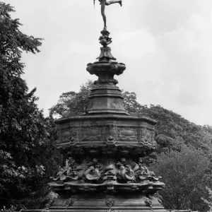 Eros Statue Print, Sefton Park, Liverpool 1872 Eros Statue Print, Sefton Park, Liverpool 1872