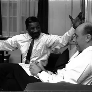ERROL GARNER Jazz pianist talking to Daily Mirror reporter Donald Zec 1963 Y2K
