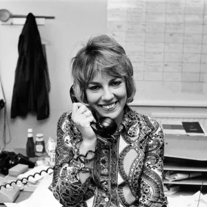 Esther Rantzen pictured at the BBC. 13th October 1971