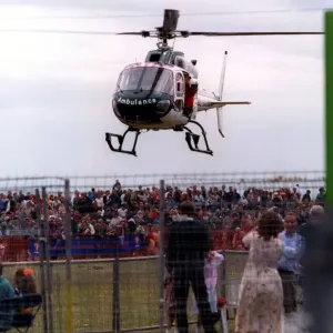 The Eurocopter AS350 Squirrel helicopter used by Northumbria Air Ambulance