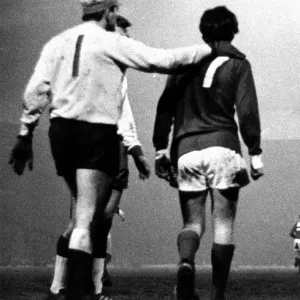 European Cup Quarter Final first leg match at Old Trafford European Cup Quarter Final first leg match at Old Trafford
