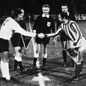 Partita di semifinale della Coppa dei Campioni, primo turno, prima gara allo Stadio Marakana, Belgrado, Jugoslavia.