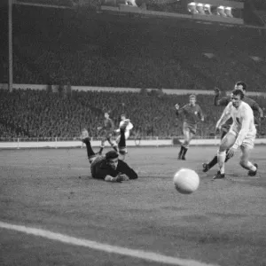 European Nations Cup Quarter Final First Leg match. England 1 v Spain 0 European Nations Cup Quarter Final First Leg match. England 1 v Spain 0
