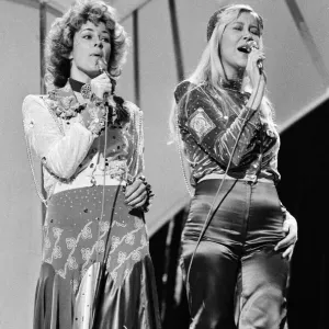 The Eurovision Song Contest. Abba the Swedish pop group who competed in the 1974 The Eurovision Song Contest. Abba the Swedish pop group who competed in the 1974