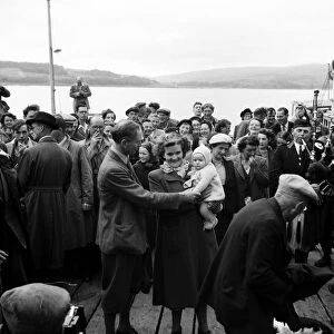 Evacuation of Island of Soay. Some of the 27 people of Soay Island banded together for