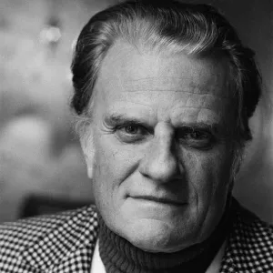 Evangelist Billy Graham in Oxford. 31st January 1980