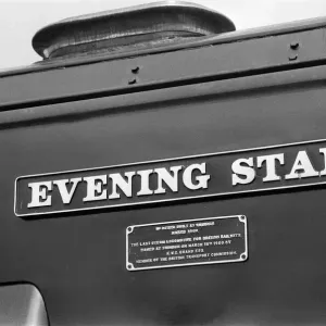 Evening Star train at Tyseley Locomotive Works, Birmingham Railway Museum. 4th June 1982 Evening Star train at Tyseley Locomotive Works, Birmingham Railway Museum. 4th June 1982