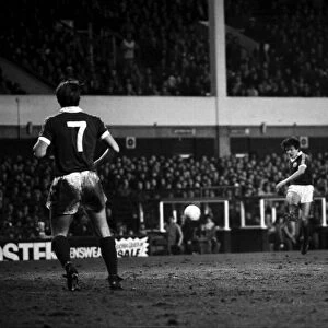 Everton 0 v. Ipswich 0. Division One Football. January 1981 MF01-12-011