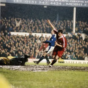 Everton 1 v Liverpool 1. Premier League match at Goodison Park, Liverpool Everton 1 v Liverpool 1. Premier League match at Goodison Park, Liverpool