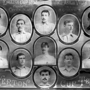 The Everton FA Cup final team of 1897. They lost 3-2 to Aston Villa at the Crystal The Everton FA Cup final team of 1897. They lost 3-2 to Aston Villa at the Crystal
