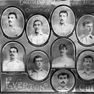The Everton FA Cup final team of 1897. They lost 3-2 to Aston Villa at the Crystal