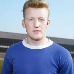 Everton footballer Jimmy Gabriel poses at Goodison Park, April 1964 Everton footballer Jimmy Gabriel poses at Goodison Park, April 1964