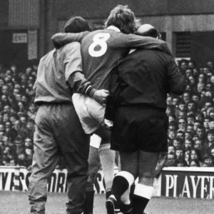 Mike Bernard Injury Print, Goodison Park 1972