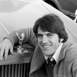 Everton forward Bob Latchford posing beside a Rolls Royce Everton forward Bob Latchford posing beside a Rolls Royce