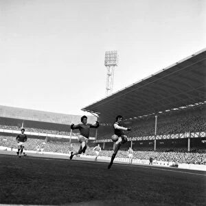 Everton v. Arsenal: Everton keeper Gordon West in beaten by this shot from Radford that