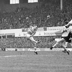 Everton v. Arsenal. March 1985 MF20-13-013 The final score was a two nil victory to