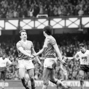 Everton v. Arsenal. Mars 1985 MF Le score final était une victoire deux buts à zéro.