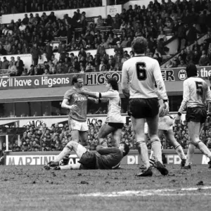 Everton v. Arsenal. Mars 1985 MF Le score final était une victoire de deux buts à zéro.