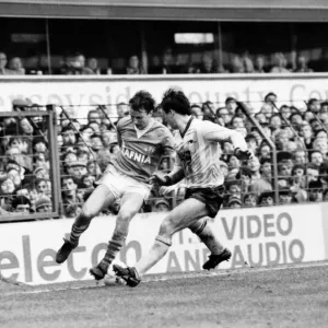 Everton v. Arsenal. March 1985 MF20-13-054 The final score was a two nil victory Everton v. Arsenal. March 1985 MF20-13-054 The final score was a two nil victory