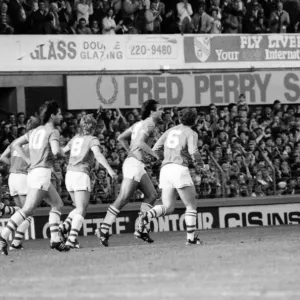 Everton v. Aston Villa. October 1984 MF18-01-016 The final score was a two one Everton v. Aston Villa. October 1984 MF18-01-016 The final score was a two one