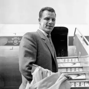 Ex - Leeds United player John Charles on his way to Rome after being bought by Juventus Ex - Leeds United player John Charles on his way to Rome after being bought by Juventus