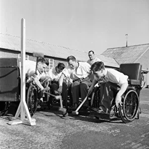 Ex Servicemen at Ministry of Pensions Hospital, Stoke Mandeville, Circa 1948