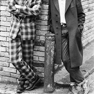 Ex Sex Pistols lead singer Johnny Rotten seen here with Keith Levine