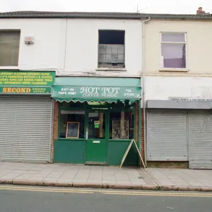 Examples of shuttered and non-shuttered shops on Far Gosford Street Examples of shuttered and non-shuttered shops on Far Gosford Street