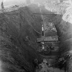 Excavations for new Uxbridge underground station 1936 Excavations for new Uxbridge underground station 1936