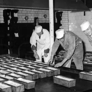 Avana Bakery, Cardiff: Export Dundee Cakes in Production Print Avana Bakery, Cardiff: Export Dundee Cakes in Production Print