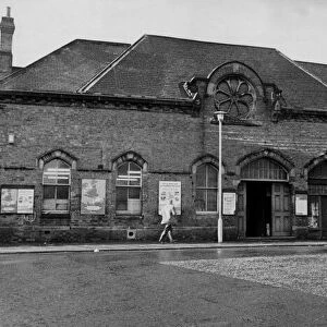 The exterior facade of South Shields Railway Station on 3rd February, 1974