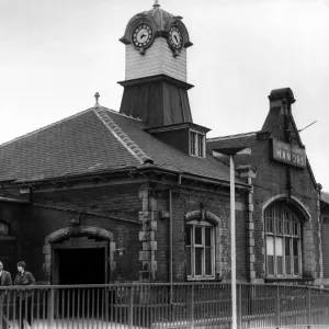 The exterior of Manors Railway Station in Newcastle on 16th April 1980 The exterior of Manors Railway Station in Newcastle on 16th April 1980