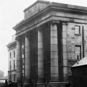 Exterior view of Curzon Street Station, the original Birmingham passenger station