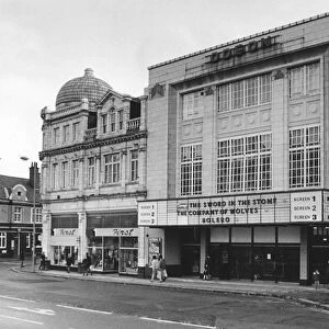 An exterior view of the Odeon Cinema, Jordan Well, Coventry. Formerly called the Gaumont