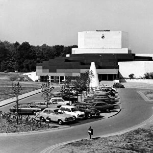 Exterior view of the Warwick Arts Centre at the University of Warwick. August 1976
