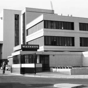 Exterior View of Watneys Brewery Print, Mortlake London 1975 Exterior View of Watneys Brewery Print, Mortlake London 1975