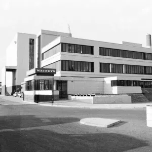 Exterior view of Watneys Brewery in Mortlake, London. 6th August 1975