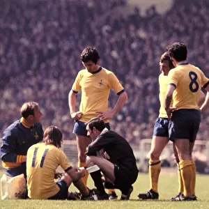 F. A Cup Final 1971 Charlie George injured May