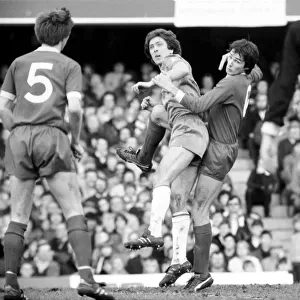 F. A Cup Football. Chelsea 2 v. Liverpool 0 February 1982 LF08-29-075